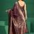 maroon ethnic motifs zari silk blend saree
