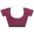 purple embellished saree with unstitched blouse piece