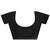 black ombre solid saree with unstitched blouse piece