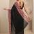 black ombre solid saree with unstitched blouse piece