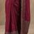 maroon embellished saree with unstitched blouse piece