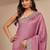 purple embellished saree with unstitched blouse piece