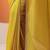 yellow solid saree with unstitched blouse piece
