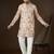 peach georgette kurta with solid sequins embroidery