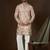 peach georgette kurta with solid sequins embroidery