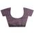 purple ethnic motifs printed saree with unstitched blouse piece