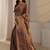 brown floral beads and stones tissue saree