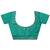 teal embellished saree with unstitched blouse piece