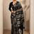 black woven design banarsi saree with unstitched blouse piece