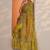 yellow embroidered organza saree with unstitched blouse piece