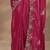 pink embroidered saree with unstitched blouse piece