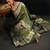 olive banarasi silk blend saree