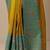 yellow embellished saree with unstitched blouse piece