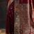 maroon woven design saree with unstitched blouse piece