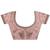 pink embroidered nylon saree with unstitched blouse piece