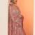pink embroidered nylon saree with unstitched blouse piece