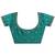teal embellished saree with unstitched blouse piece