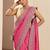 pink embellished saree with unstitched blouse piece