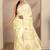 cream woven design banarsi saree with unstitched blouse piece