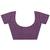 purple printed saree with unstitched blouse piece