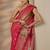 woven design saree with unstitched blouse piece