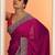 magenta embellished saree with unstitched blouse piece