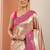 beige saree with unstitched blouse piece