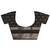 black woven design saree with unstitched blouse piece