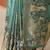 multi tribal printed silk blend saree with unstitched blouse piece