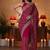 magenta floral embroidered georgette saree