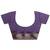 purple embellished saree with unstitched blouse piece
