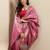 pink woven design banarsi saree with unstitched blouse piece