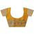 yellow woven design banarsi saree with unstitched blouse piece