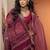 maroon woven design zari silk blend handloom ikat saree