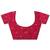 magenta embroidered sarees with unstitched blouse piece