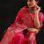 magenta woven design saree with unstitched blouse piece