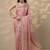 pink woven design banarasi saree with unstitched blouse piece