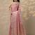 pink woven design banarasi saree with unstitched blouse piece