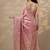 pink woven design banarasi saree with unstitched blouse piece