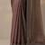 brown embellished organza sarees with unstitched blouse piece