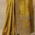 yellow printed banarasi saree with unstitched blouse piece