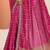 magenta printed saree with unstitched blouse piece