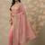 pink embroidered banarasi nylon saree with unstitched blouse piece