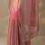 pink embroidered banarasi nylon saree with unstitched blouse piece