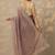 purple embroidered banarasi nylon saree with unstitched blouse piece