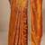 mustard tribal printed saree with unstitched blouse piece