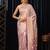lavender banarasi silk blend saree