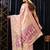 lavender banarasi silk blend saree