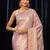 lavender banarasi silk blend saree