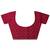maroon embellished saree with unstitched blouse piece